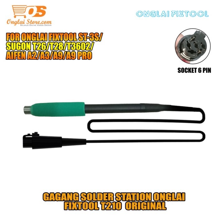GAGANG SOLDER STATION ONGLAI FIXTOOL T210 TOMBOL FOR ONGLAI FIXTOOL ST-3S/SUGON T26/T28/T3602/AIFEN 