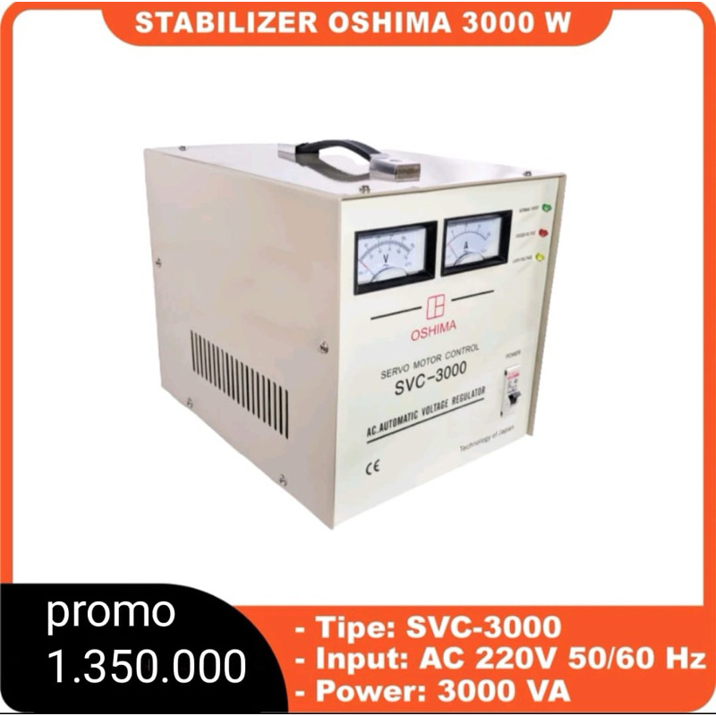 Stabilizer Oshima 3000Watt 3000 Watt 3000W SVC 3000