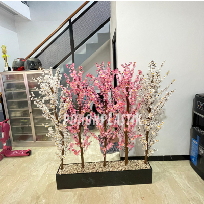 PARTISI POHON Bunga sakura  Tinggi 150cm - Pembatas Penyekat Ruangan - Tirai Bunga - Bunga sakura im