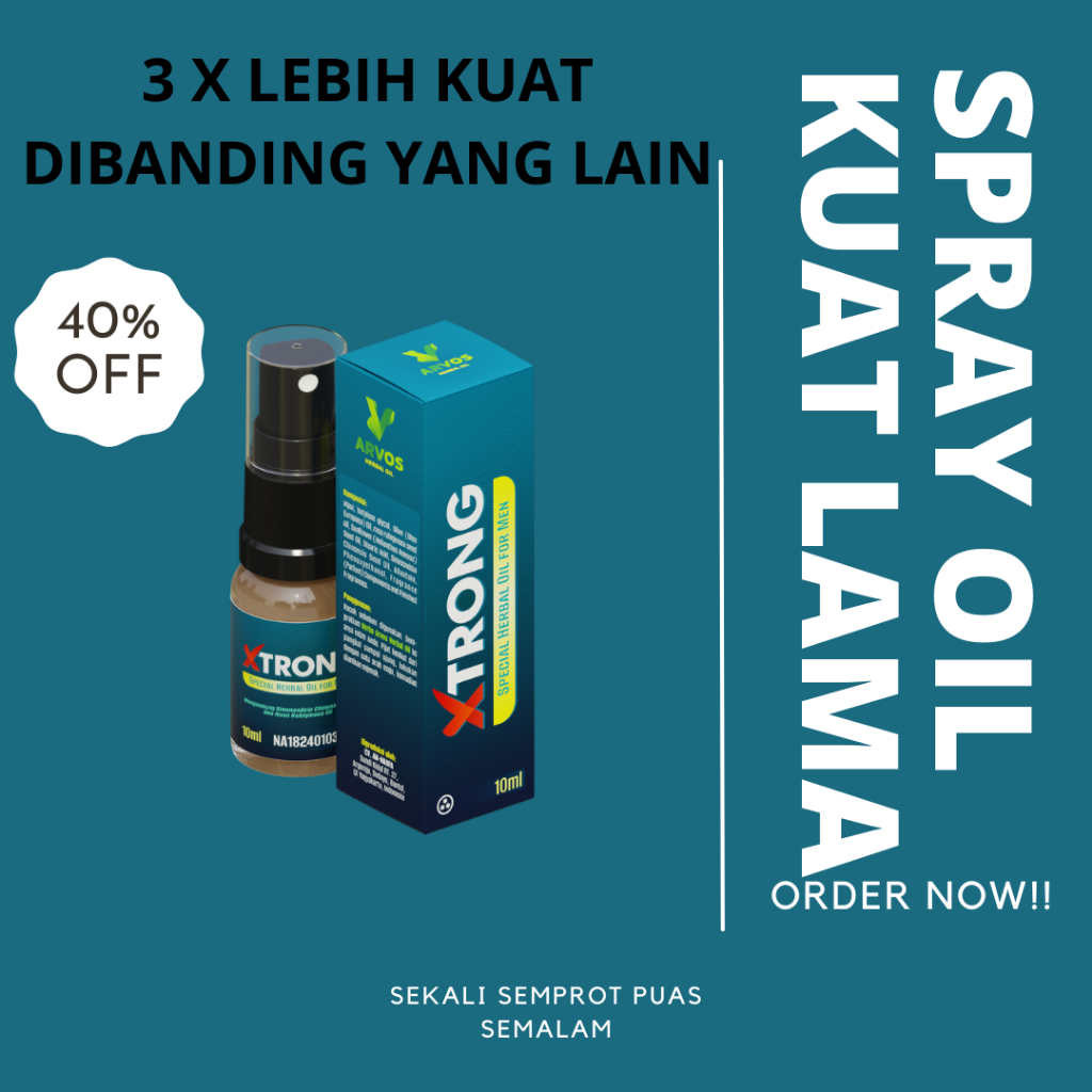 Xtrong Spray Tahan Lama Sex Pria Original BPOM