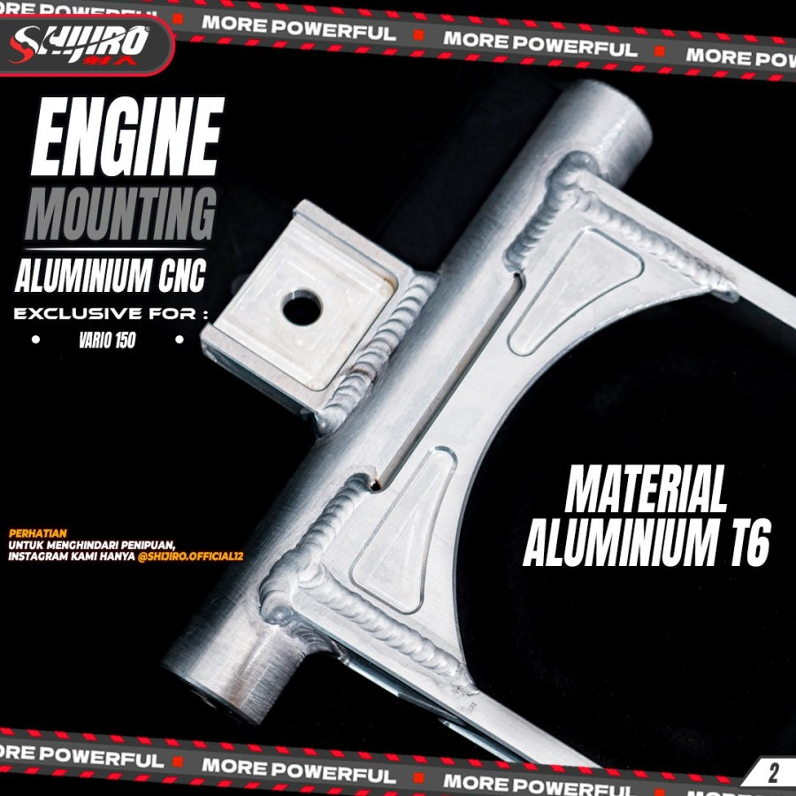 Engine Mounting Pemundur mesin Vario 125 Vario 150 5 cm 7 cm