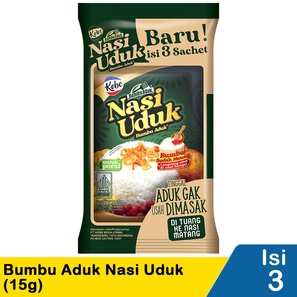 

kobe bumbu aduk nasi uduk 3x15gr