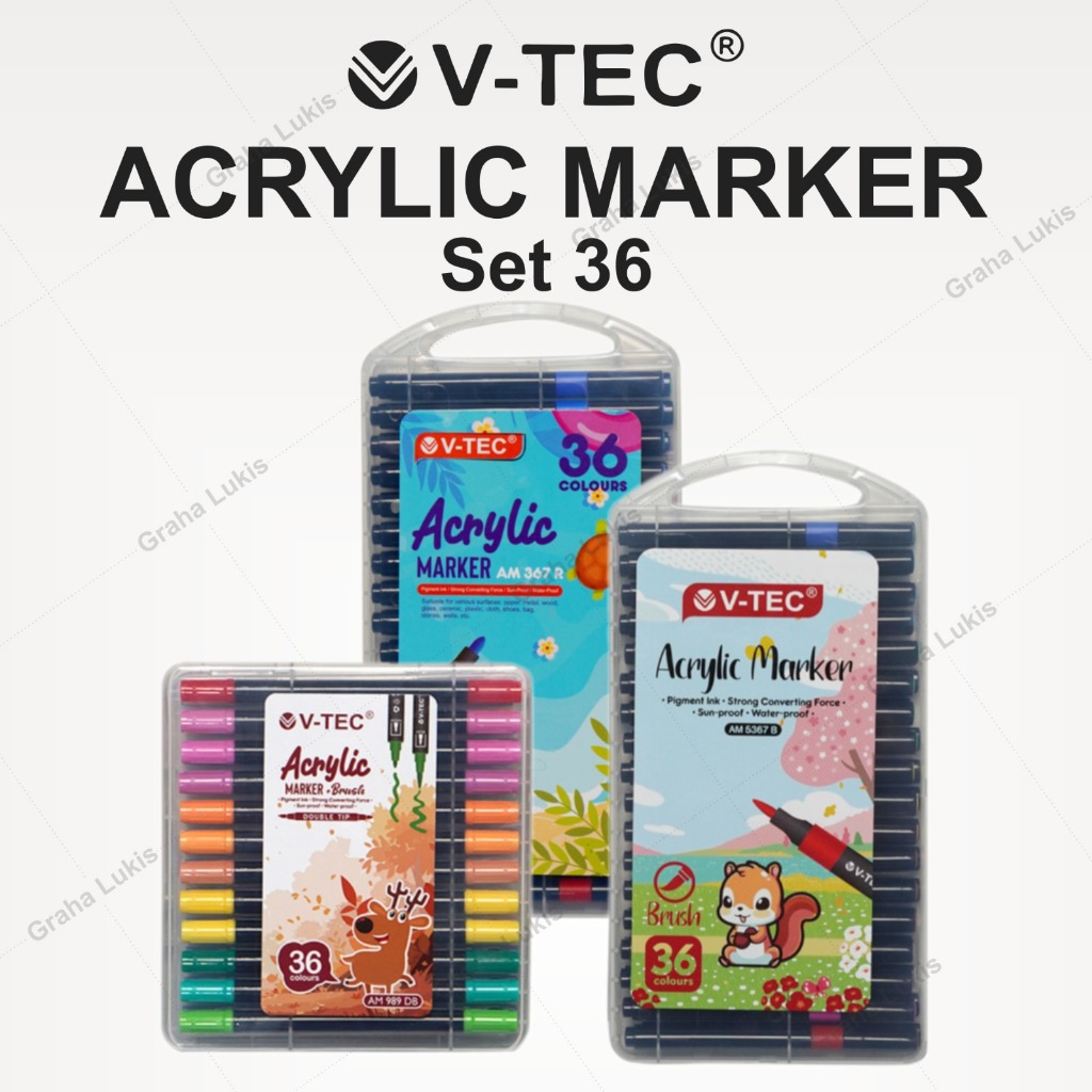 

ATK9 V-TEC MARKER ACRYLIC SET 36