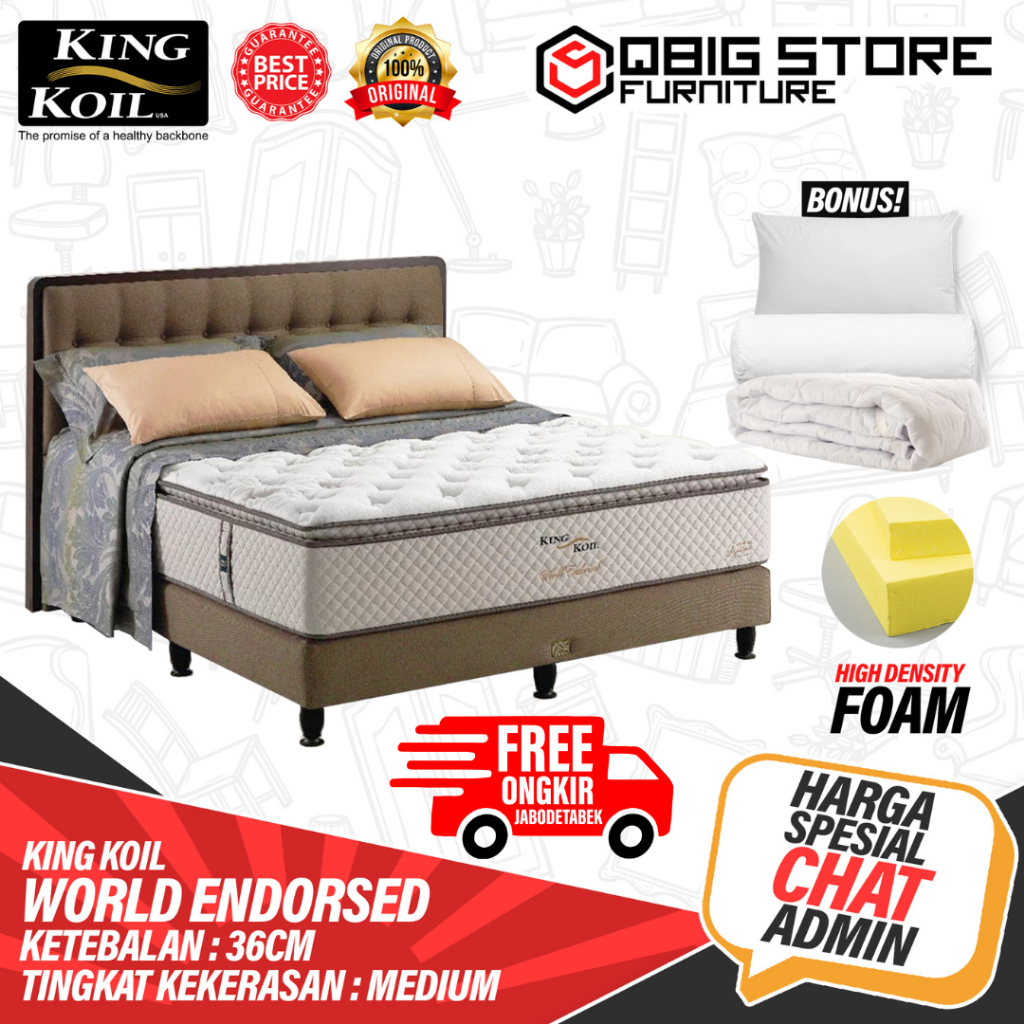 Springbed King Koil World Endorsed Spring bed Kasur Matras
