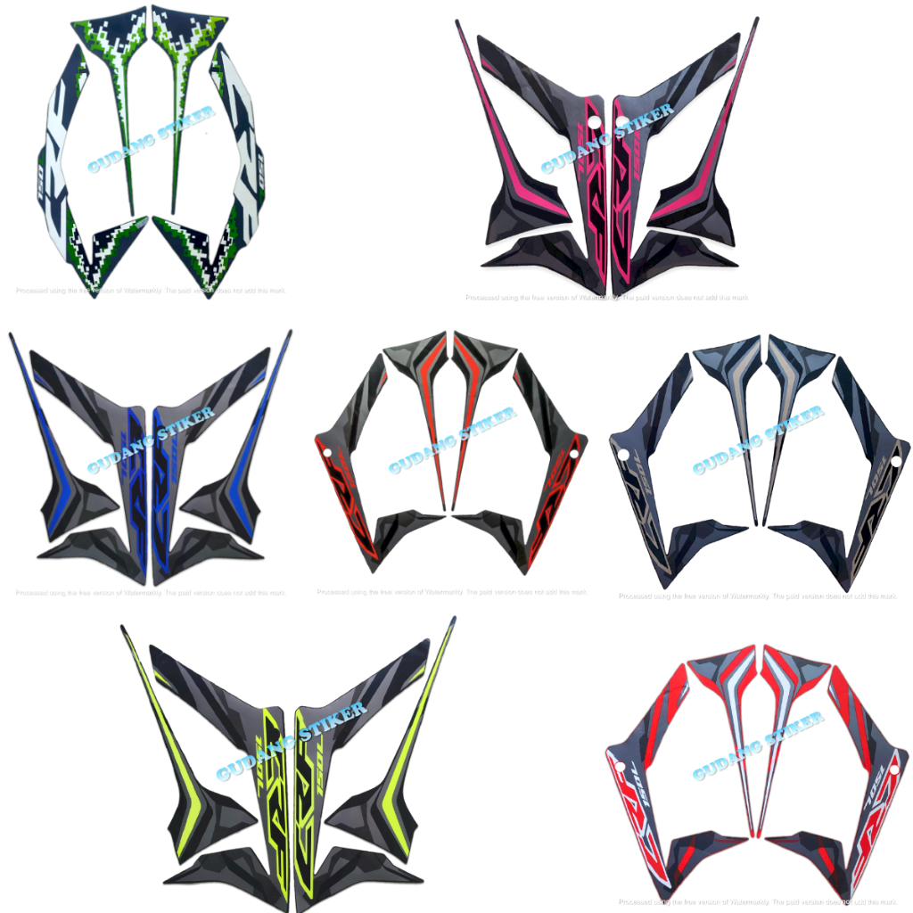 STIKER STRIPING MOTOR CRF 150L 2019 2020 SEPASANG STANDAR FULL SET