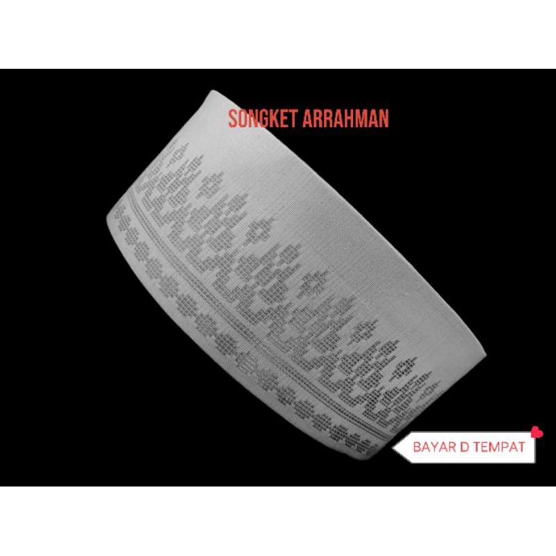 PECI SONGKET PUTIH MOTIF SILVER