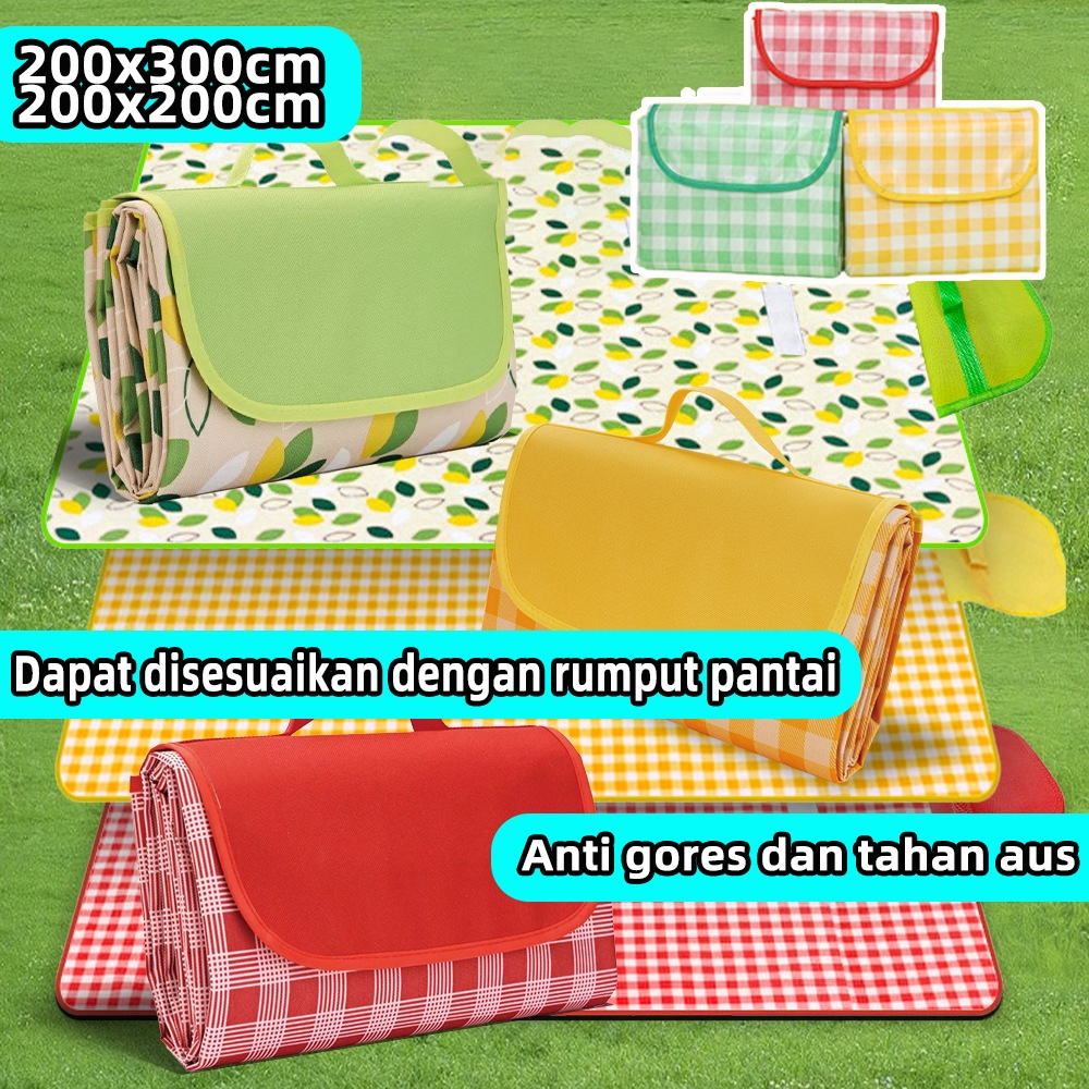 【grandmaster】tikar piknik polos kain alas piknik tikar kain piknik estetik alas piknik