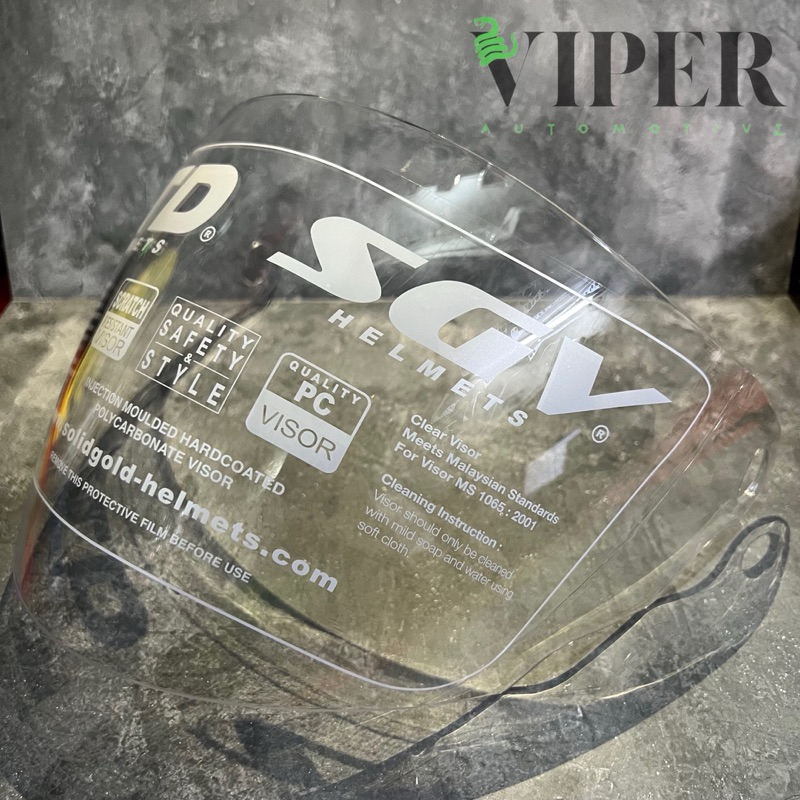 Kaca Helm LTD Sports Bening Reben Original Malaysia ISO SNI Visor Helm LTD Sports Kaca Helm LTD SGV 
