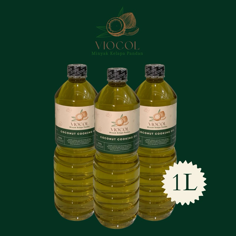 

VIOCOL COCONUT OIL - MINYAK KELAPA PANDAN 1 LITER (ISI 3 BOTOL UK 1L)