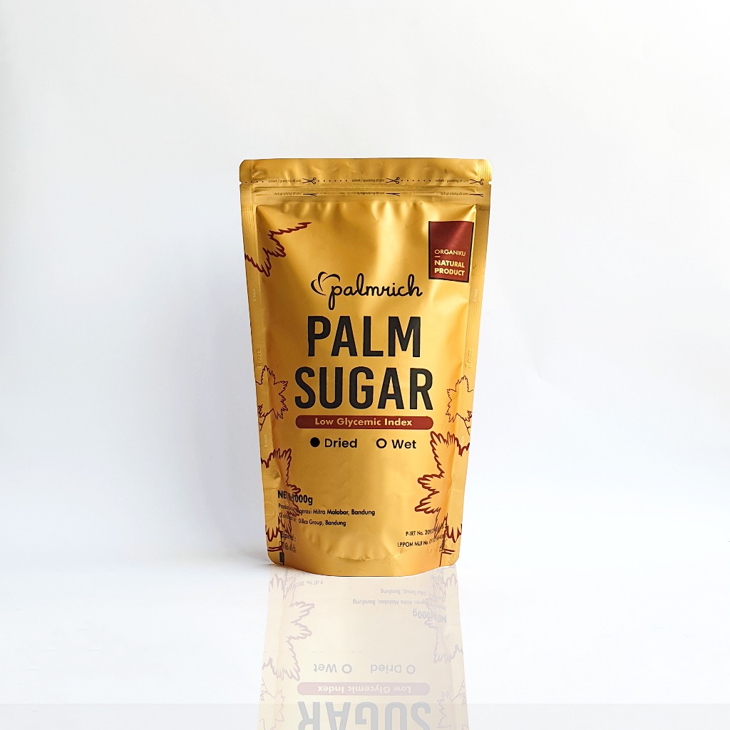 

HG Palmrich - Gula Aren Semut Bubuk Organik Kualitas Super Palm Sugar 1 kg
