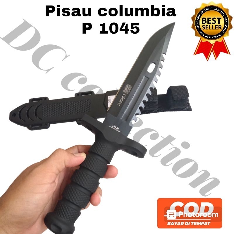 BERKUALITAS pisau columbia, pisau survival columbia terbaik COD, pisau columbia P 1045