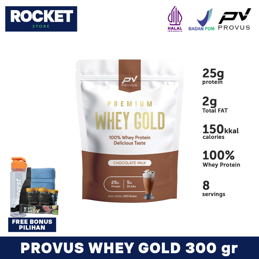 PROVUS Premium Whey Gold 300 gram - PWG Whey Protein Concentrate