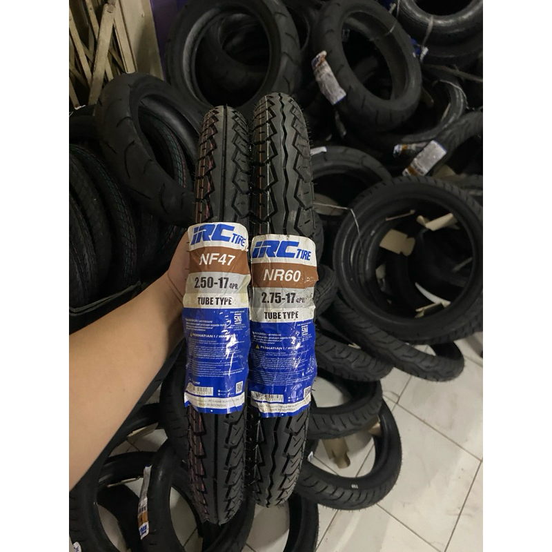 Ban Motor IRC 250-17 275-17 NF47 NR60 Tubetype Ban Depan Ban Belakang Motor Vega Jupiter Supra Satri
