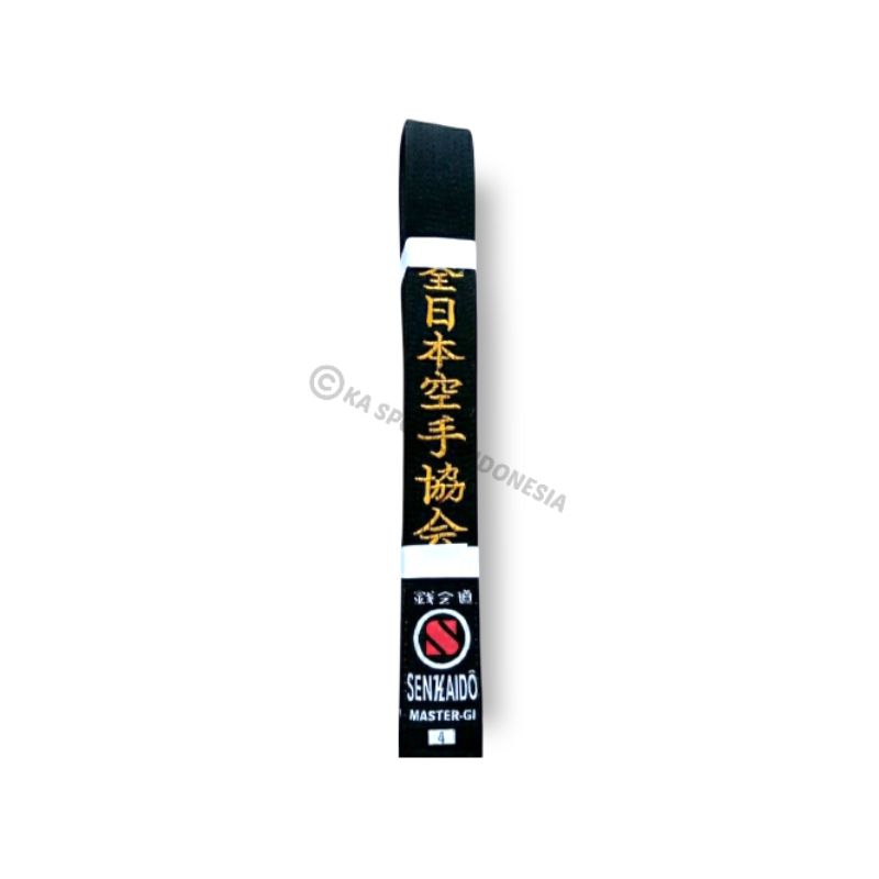 Sabuk Hitam Karate Black Belt SENKAIDO Master Gi Original