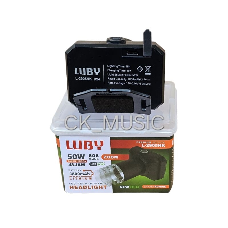 SENTER KEPALA LUBY 2905 50W ,SENTER KEPALA ZOOM LUBY ,SENTER HEAD 50WATT LUBY ,LUBY ZOOM 50W SENTER