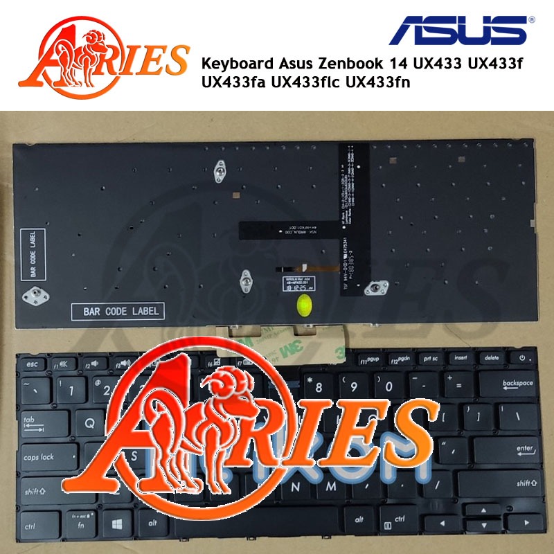 Keyboard Laptop Asus Zenbook 14 UX433 UX433f UX433fa UX433flc UX433fn