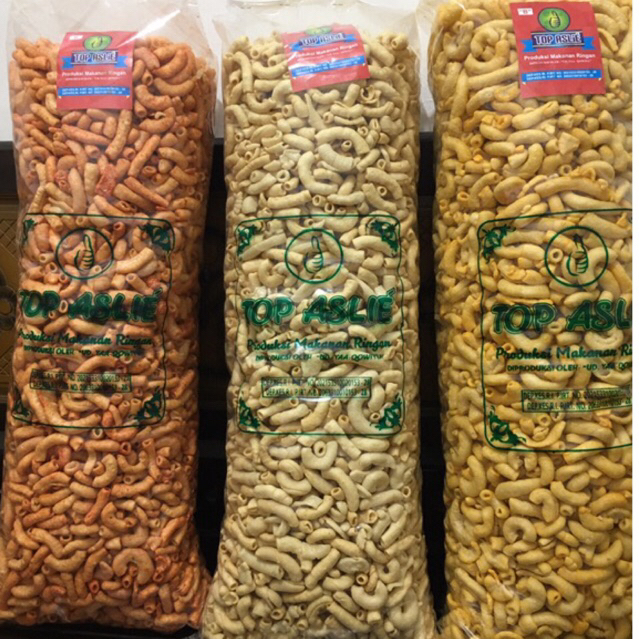 

MAKARONI PIPA KEMASAN 500gram,BALADO,ORIGANAL,JAGUNG BAKAR