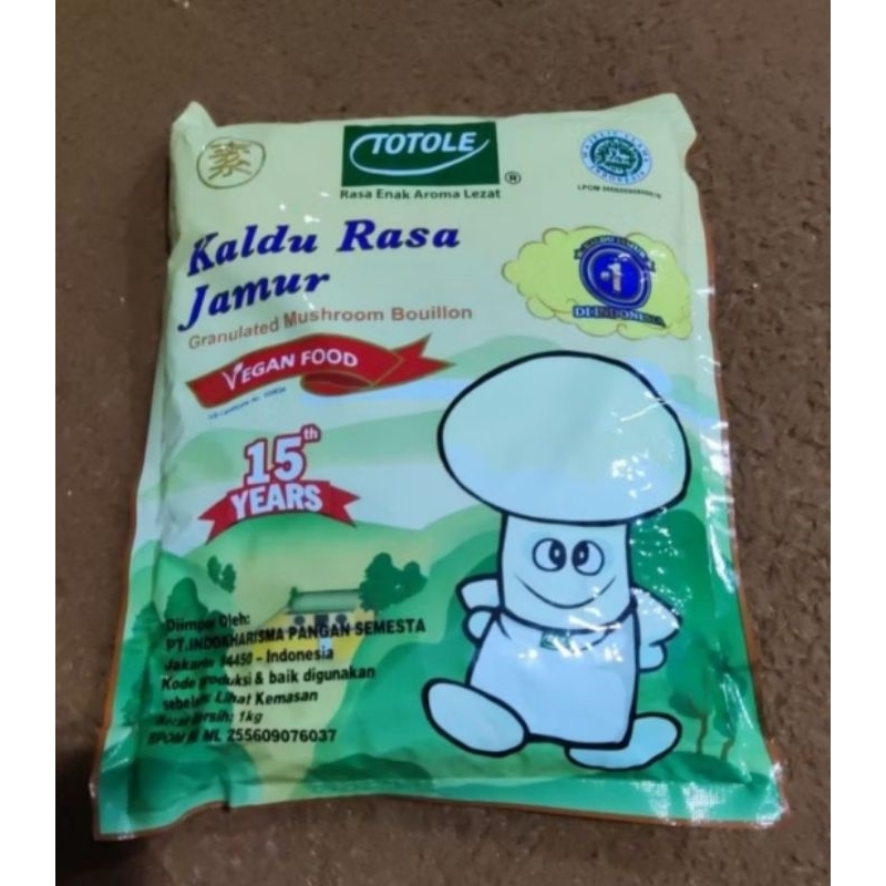 

Totole Kaldu Rasa Jamur / Mushroom Seasoning - 1 KG [VEGAN & TASTY]