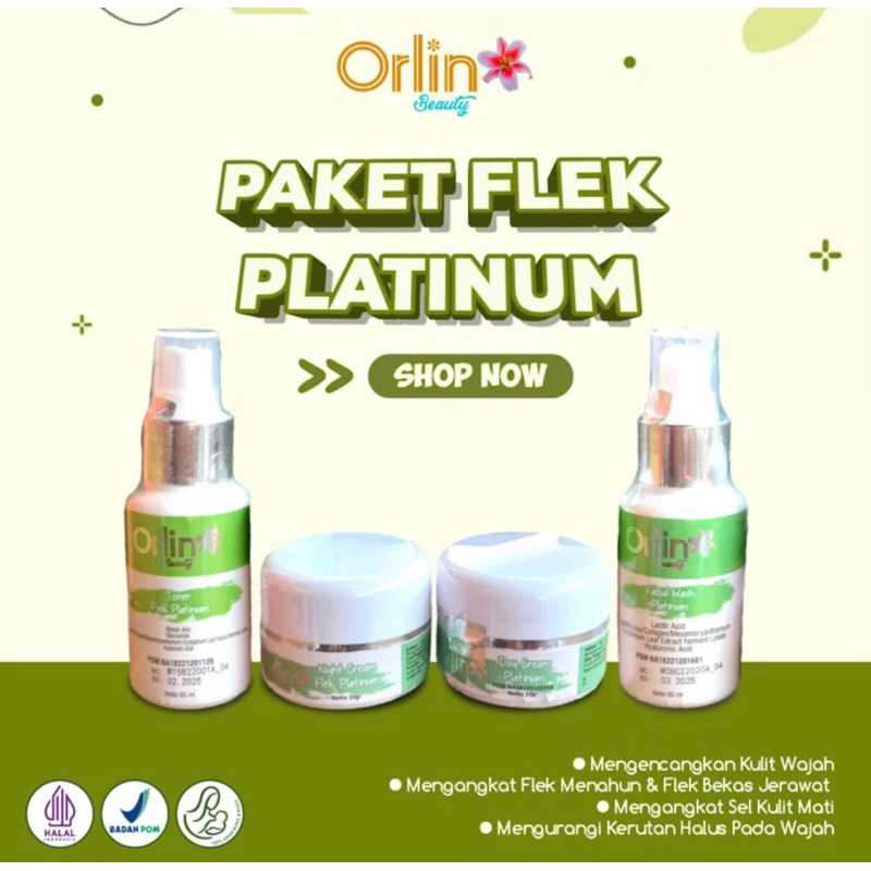 ORLIN BEAUTY PAKET ACNE /WHITENING/FLEK TERBAIk