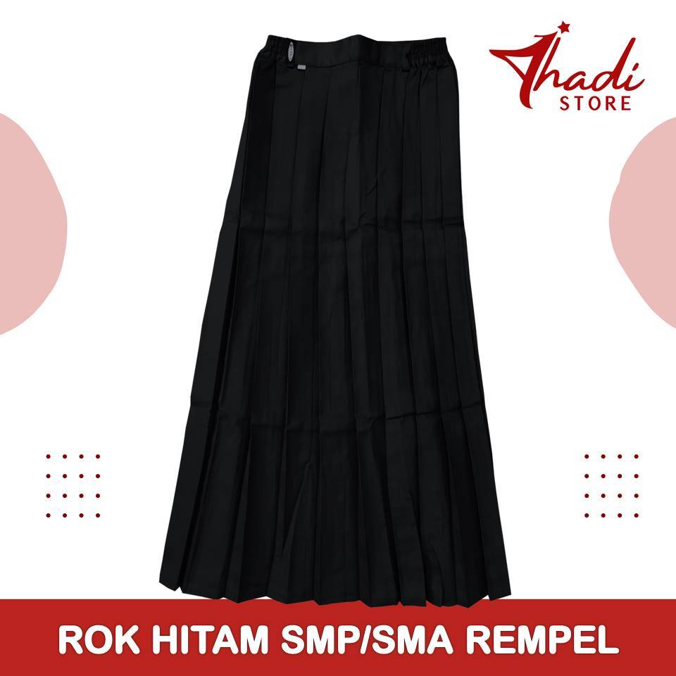Rok Sekolah Biku Rempel Hitam Panjang SMP SMA Drill