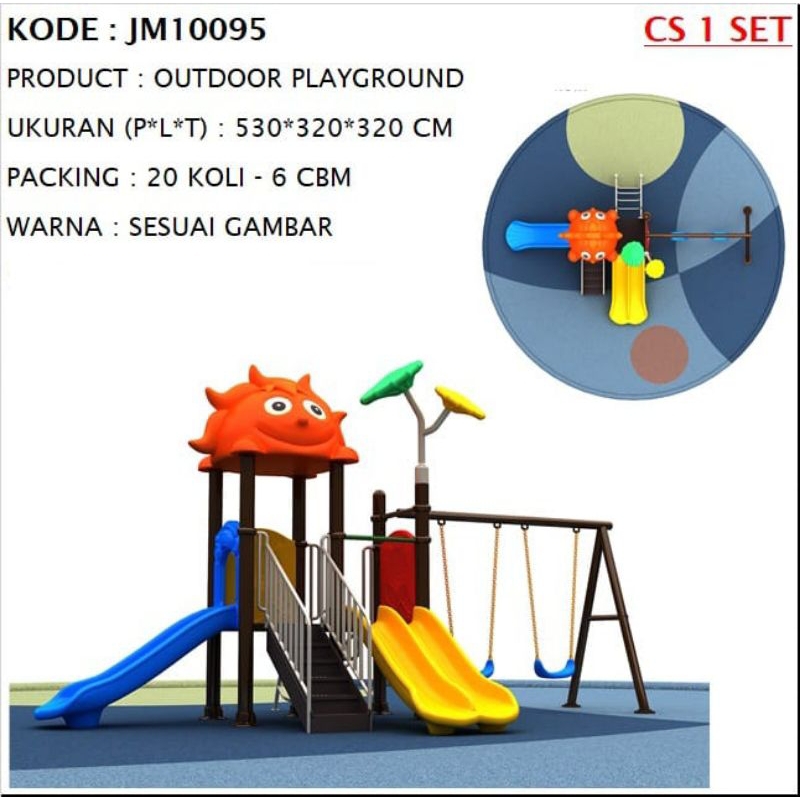 OUTDOOR PLAYGROUND SET JM10095