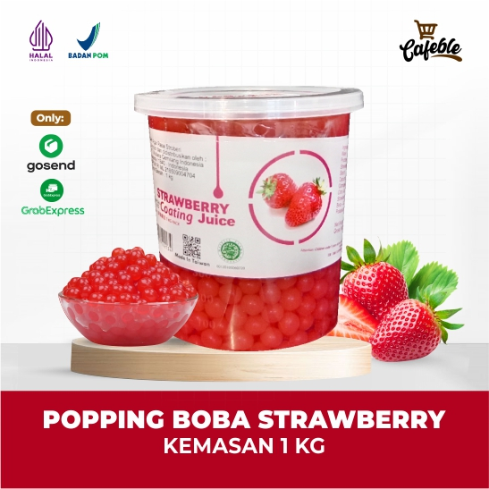 

Popping Boba Strawberry Kemasan 1 kg Merk Mutiara Gemilang Indonesia [HANYA UNTUK PENGIRIMAN GOSEND/GRABEXPRESS]