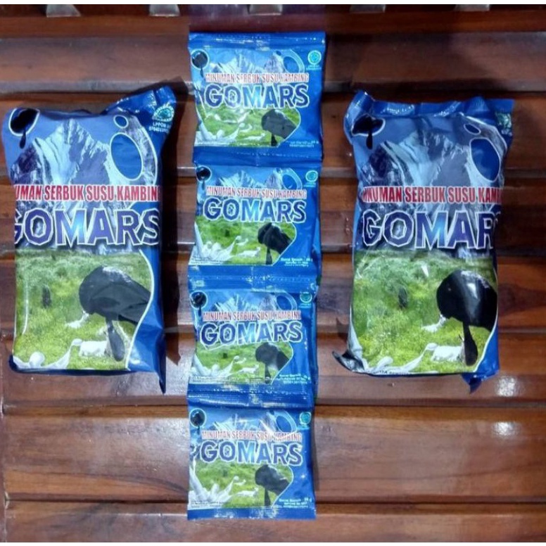 

Termurah Susu kambing gomars Sachet Jual per Pack kemasan baru