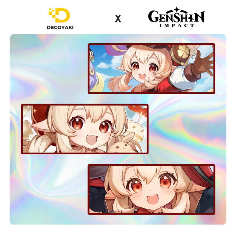 

Sticker Slap Hologram Klee Genshin Impact, Stiker Hologram Klee Genshin Impact