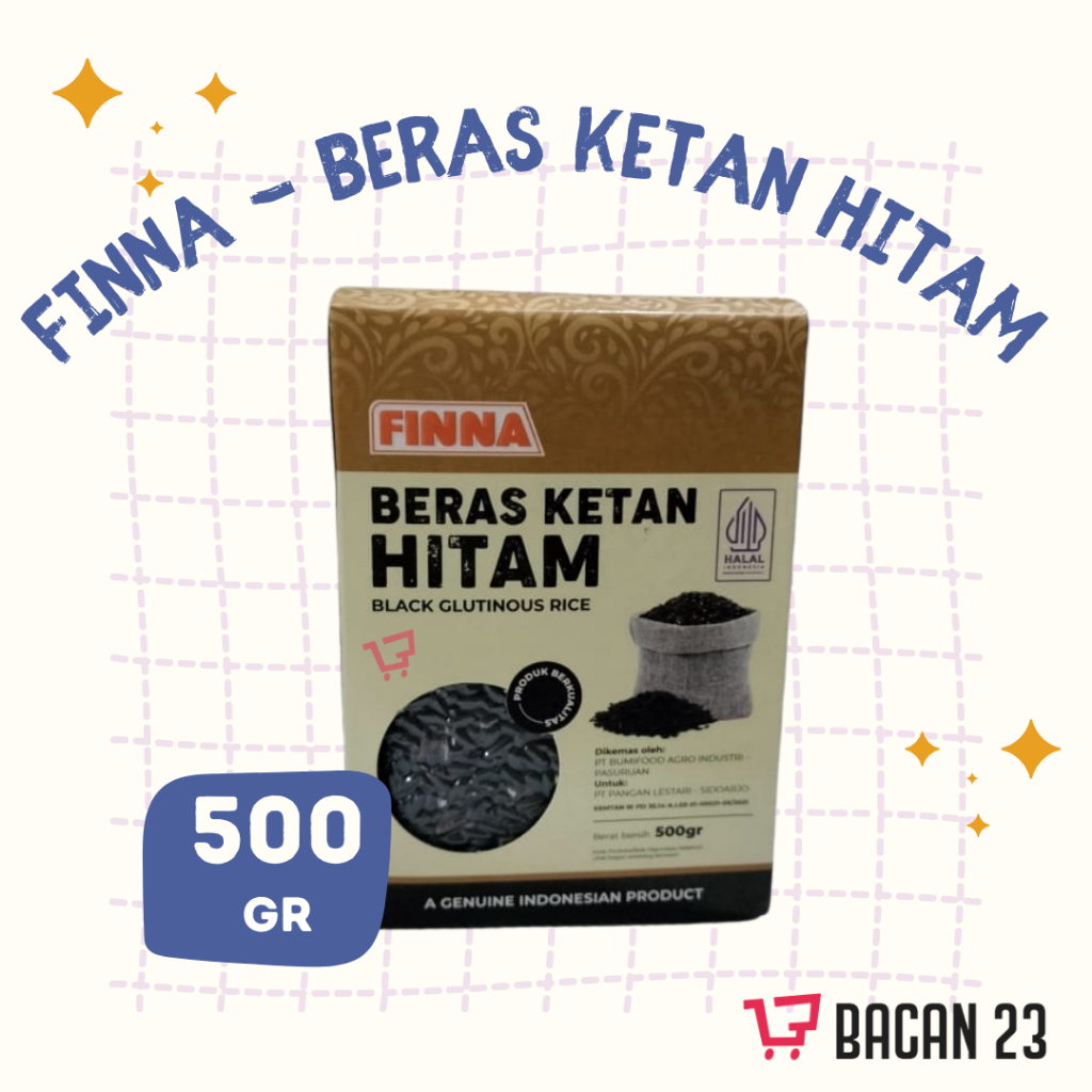 

Finna Beras Ketan Hitam (500 gr) Black Glutinous Rice