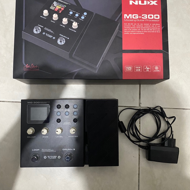 nux mg 300 bekas efek cabsim pedal gitar bukan valeton