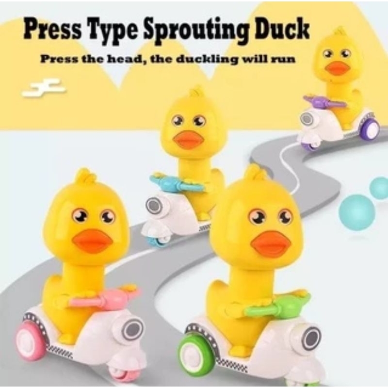 MURAH MAINAN BEBEK PRESSING / BEBEK TEKAN JALAN / MAINAN BINATANG JALAN