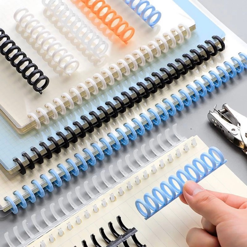 

DIY Plastik Binder Binding Strip / Ring Binder Custom Warna pastel