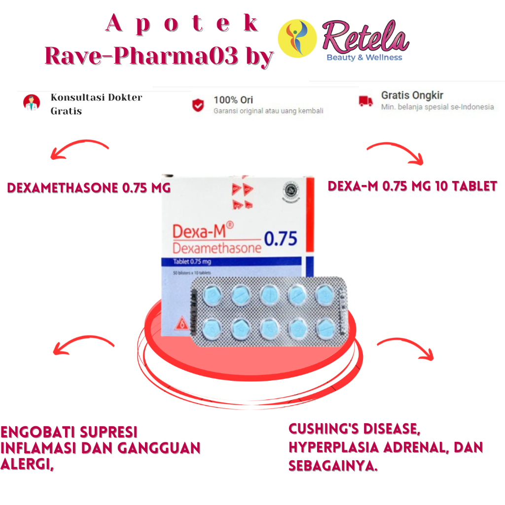 Dexa-M 0.75 mg 10 Tablet