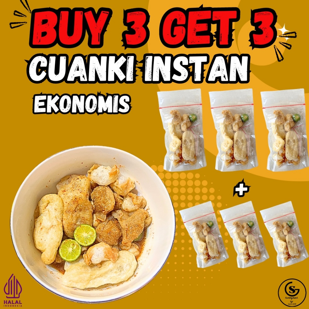 

BUY 3 GET 3 CUANKI INSTAN EKONOMIS Kuah Kaldu Food