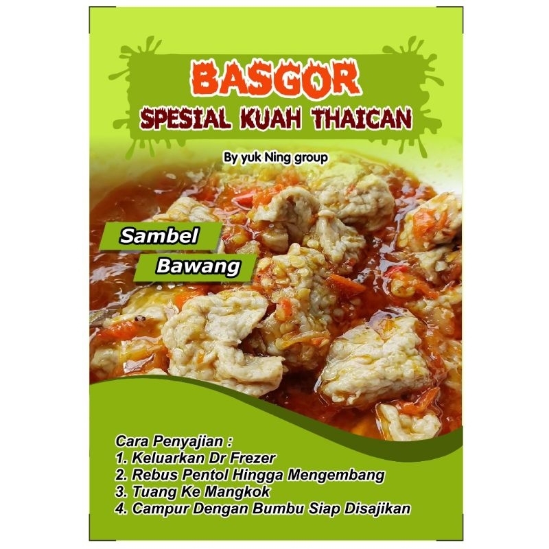 

Basgor bakso goreng spesial kuah taichan yuk Ning grub / bakso goreng rebutan /basgor premium