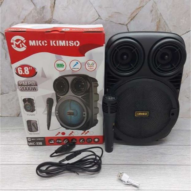 best deals speaker spiker wireless bluetooth kms bp 3381 6.5 inch portable