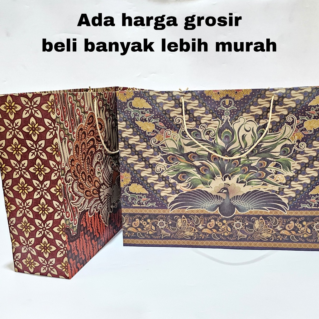 

MJ Hand Bag Kertas MT-Batik XL Miring / Paper Bag / Goodie Bag / Kantong Kado