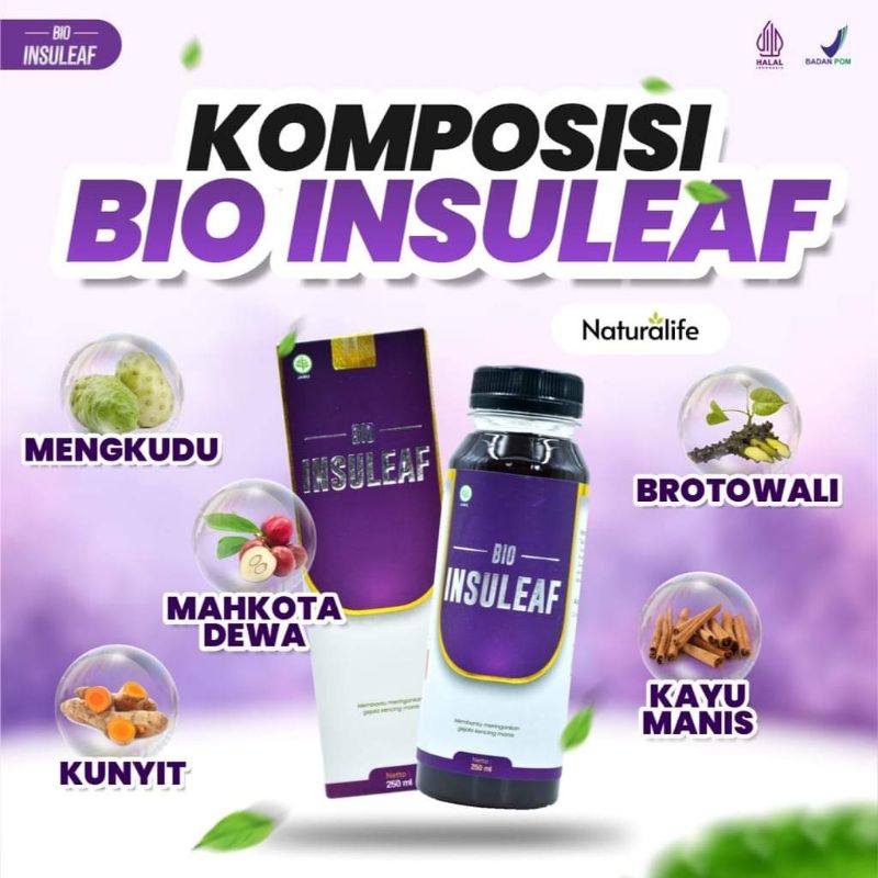 Bio Insuleaf / herbal alami untuk diabetes & tekanan darah tinggi