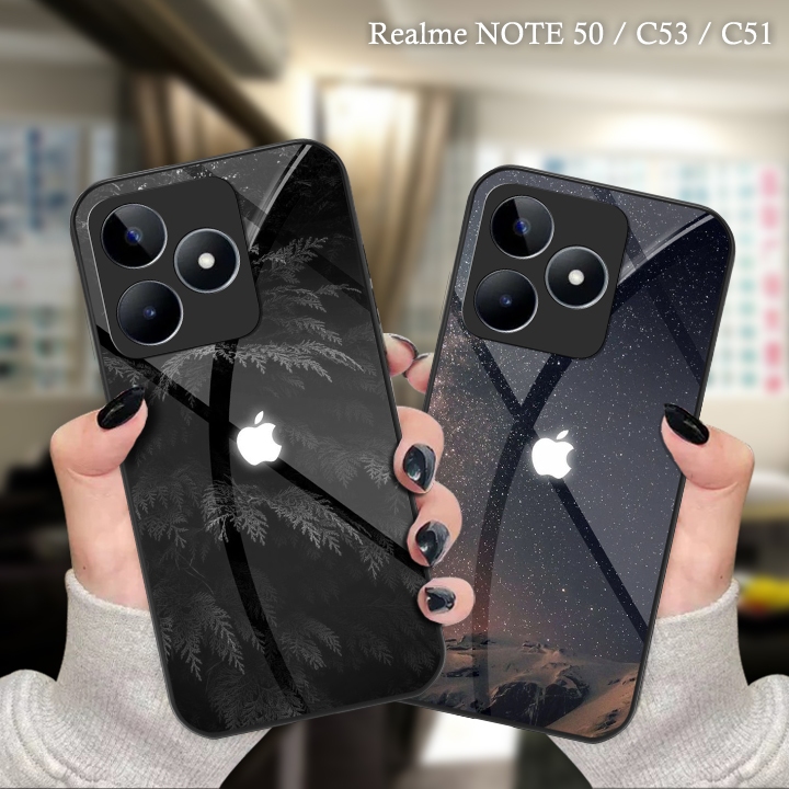 Softcase Glass Kaca Sky Realme C53 - C51- Note 50 [SF119] Casing Handphone Realme - Pelindung Hp