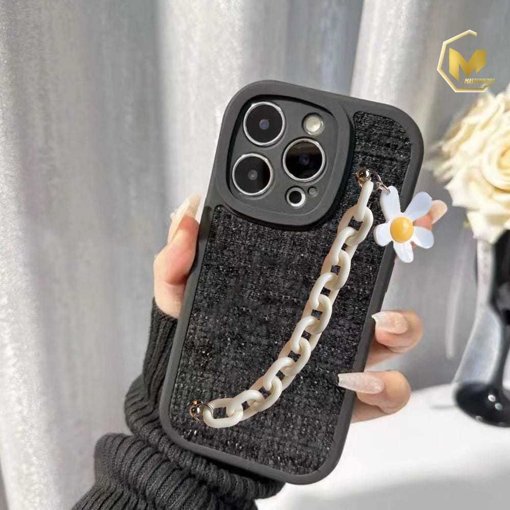 GC108 Rajut Wooven Tweed Daisy Chain Softcase/ Casing Hp For OPPO A15 A15S A16 A16S A17 A17k A37 neo