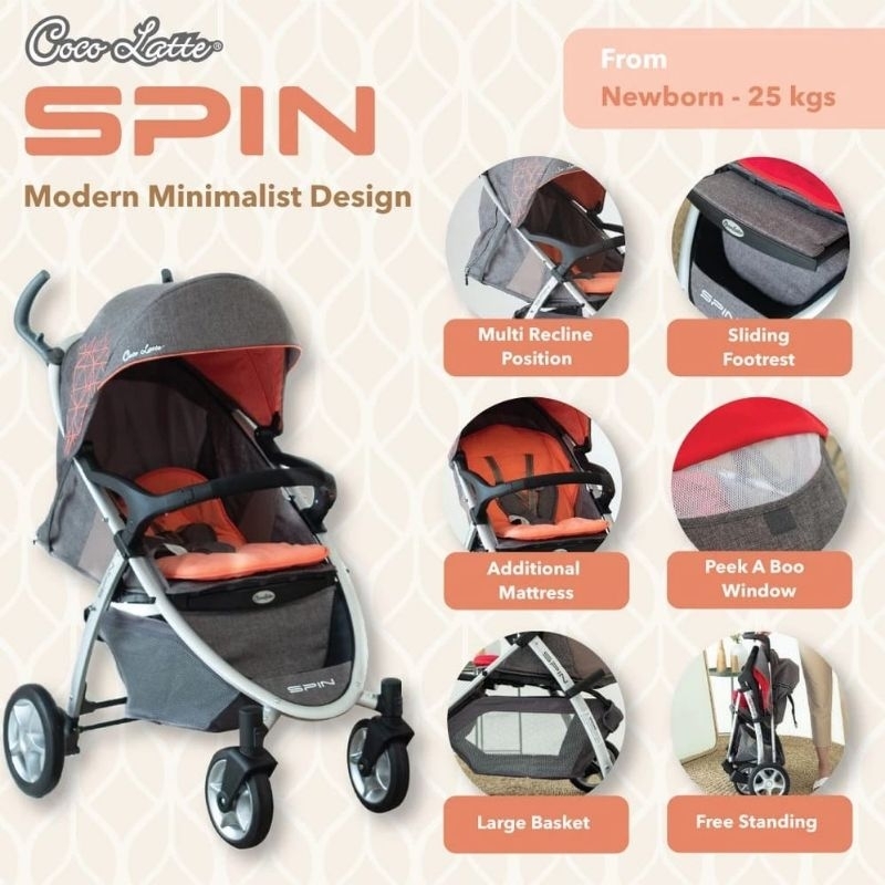 PRELOVED Stroller Cocolatte SPIN - R | Stroller Second | Stroller Bekas