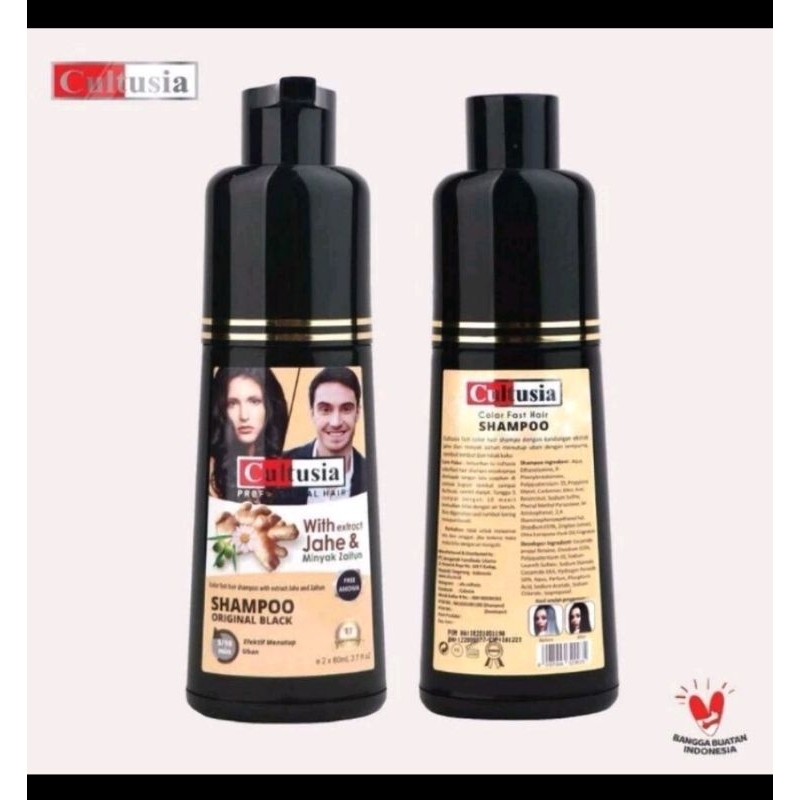 SHAMPO CULTUSIA HITAM ORIGINAL
