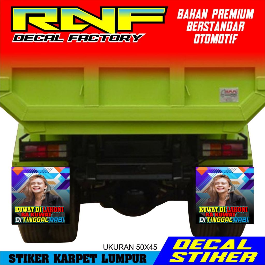 STIKER KARPET TRUK KEREN,STIKER KARPET TRUK GAMBAR,STIKER KARPET LUMPUR
