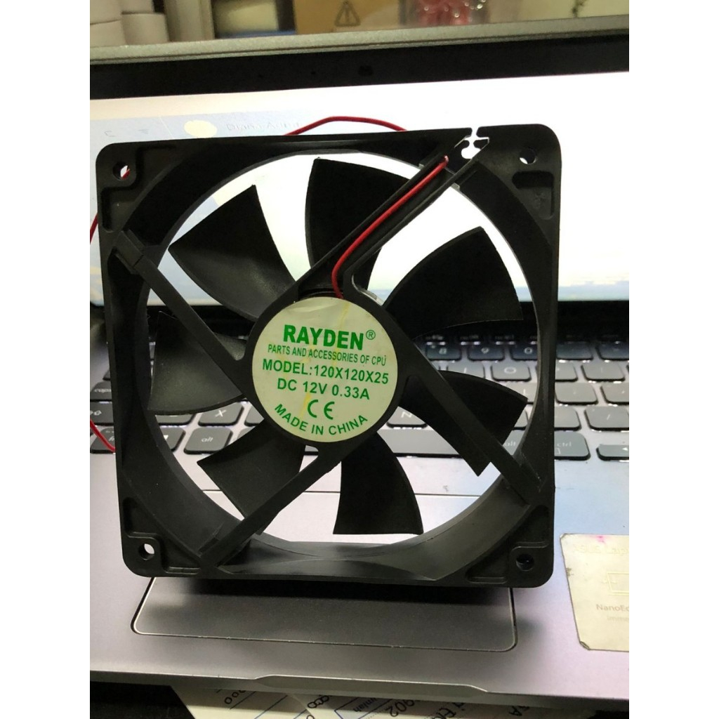 Fan RAYDEN DC 12VDC 0.20A 12cm 12x12x2.5cm Kipas Pendingin 120 mm