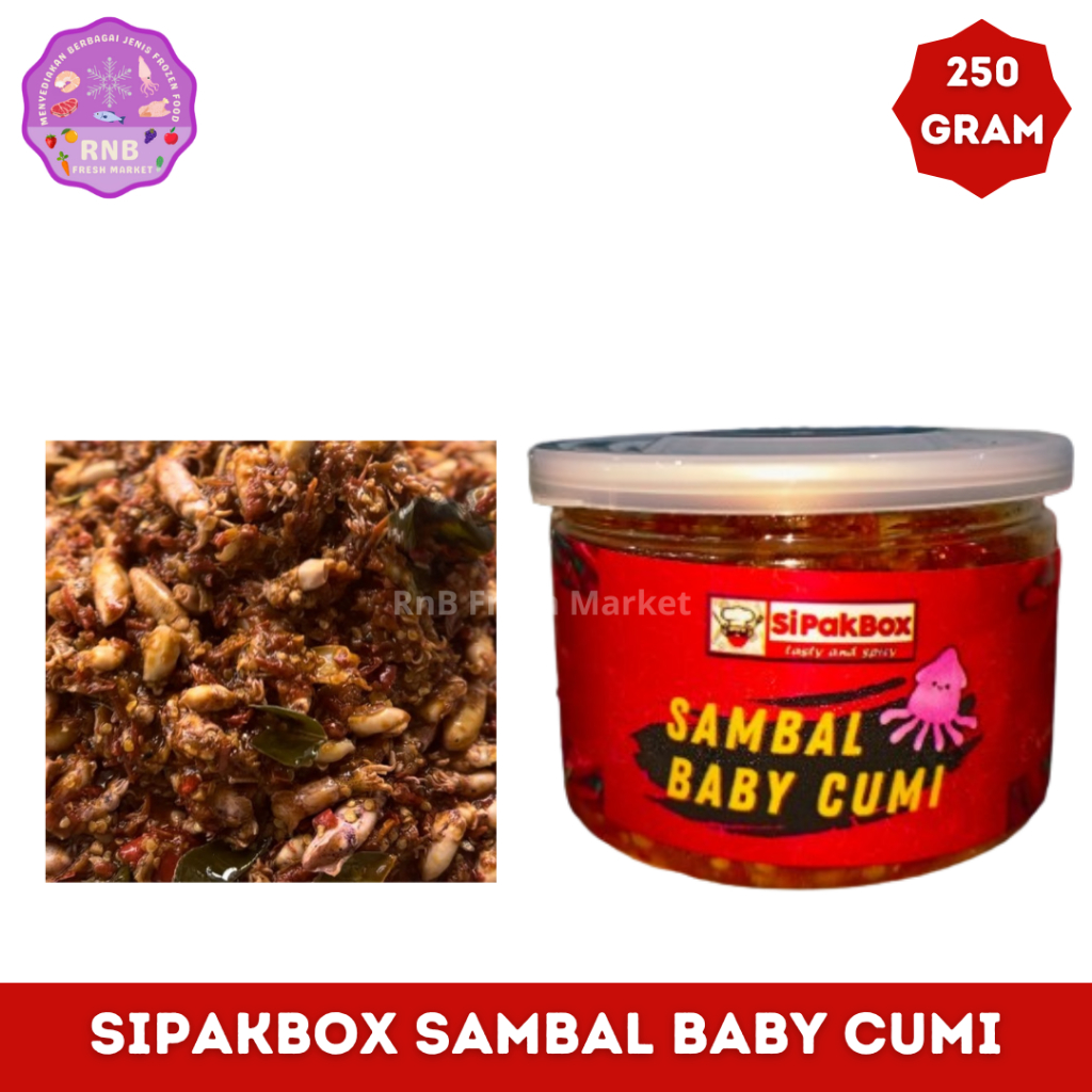 

SipakBox Sambal Baby Cumi Netto 250 Gram