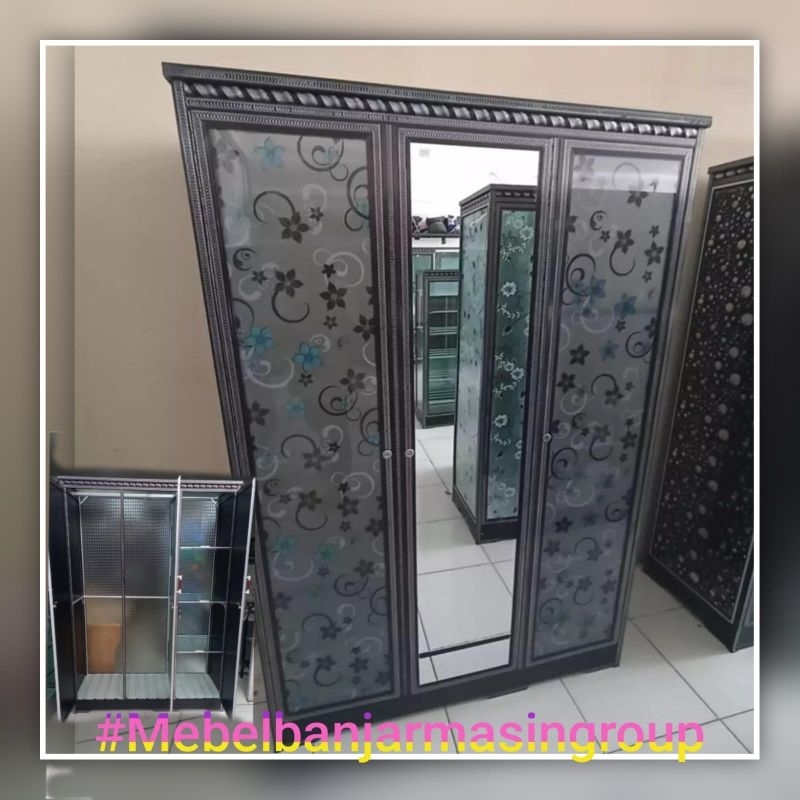 Lemari pakaian 2pintu/3pintu/4pintu  almunium