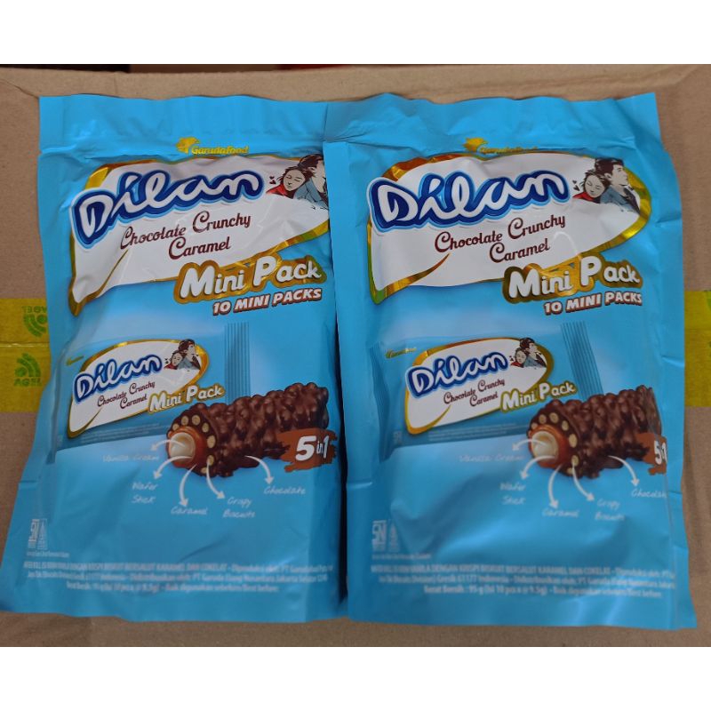 

Dilan coklat cruncy mini pack isi 10pcs