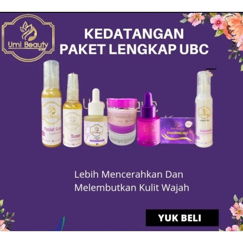 PAKET BASIC BOOSTER UBC / Produk Ubc umi beauty care umi alfatih/ serum ubc/vitamin strong ubc/sunsc