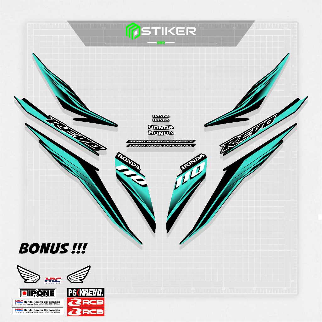STRIPING STOCK DECAL HONDA ABSOLUTE REVO 110 LAMA / OLD TAHUN 2009 / STIKER REVO / REVO ABSOLUTE / L