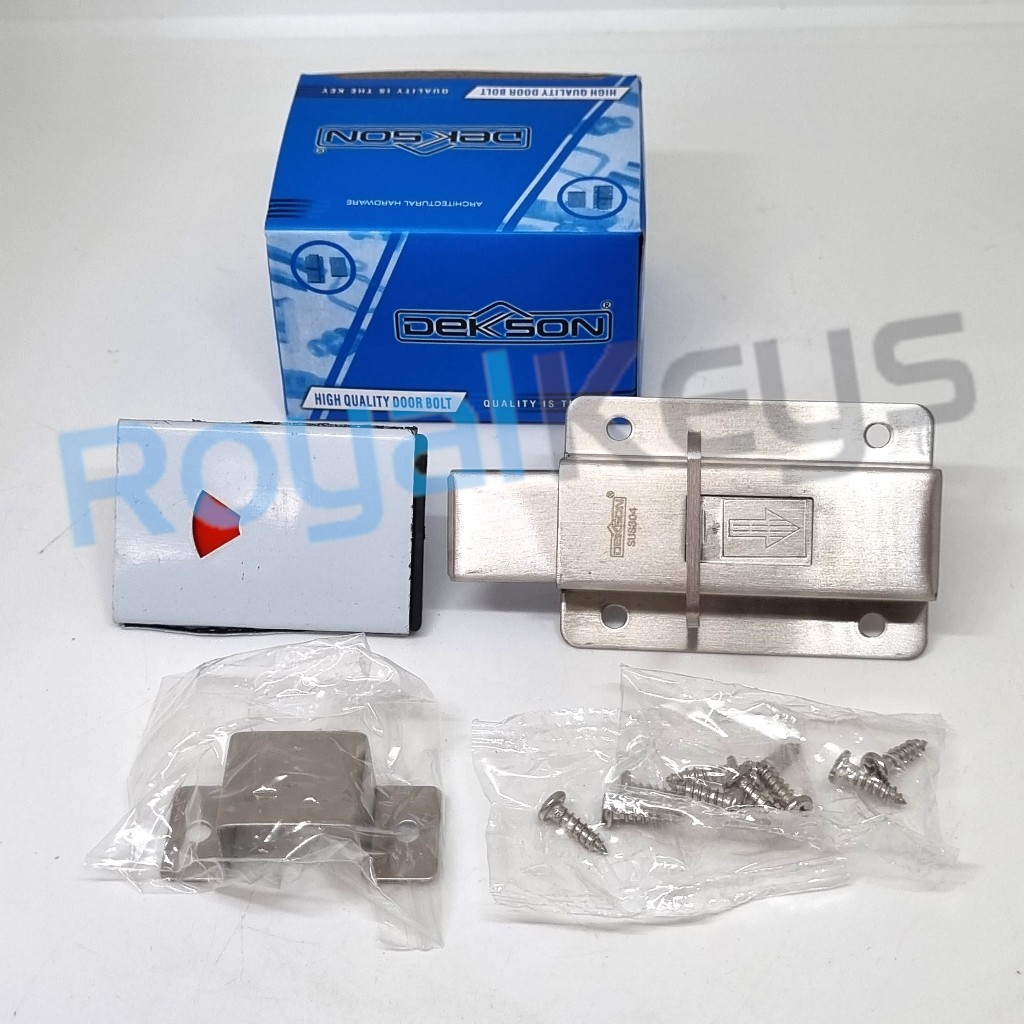 Kunci Lavatori Dekson Dekkson KLV 021 LI SSS Grendel Slot Kamar Mandi